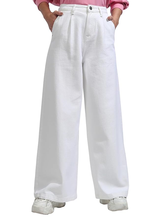 Tokyo Talkies Women Cotton Baggy Jeans | Machine wash