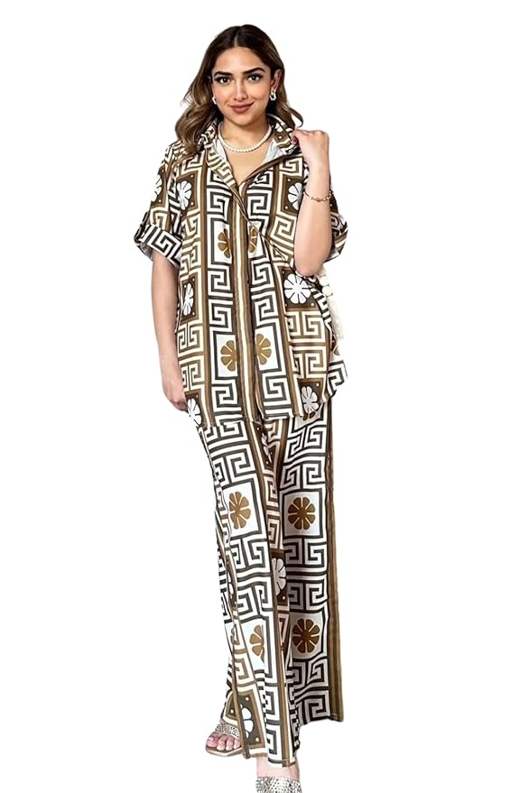 Leriya Fashion Womens Co-ord Set Stylish | Summer Cord Set | Jumpsuit for Western Party Suit | Formal Office Wear & Casual Look | Summer Travel Co Ord Set Beach & Holiday Look
