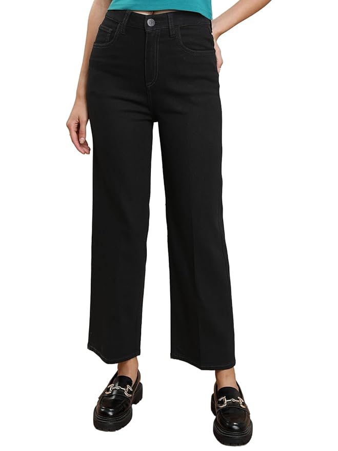 Tokyo Talkies Women High Waist Straight Fit Jeans