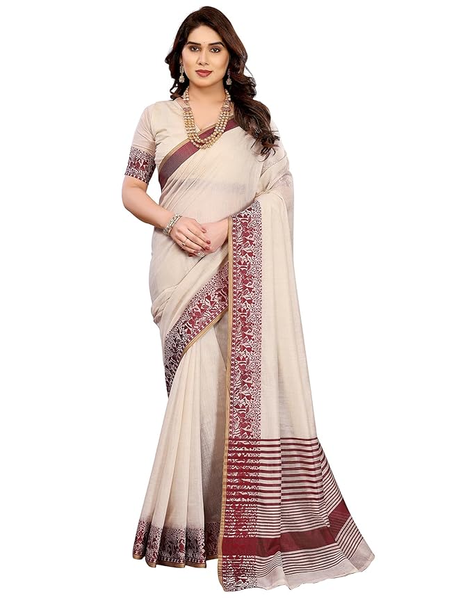 Yashika Women's Pure Kanjivaram Silk Saree Soft Banarasi Style Wedding With Blouse Piece | Saree For Women | New Sari