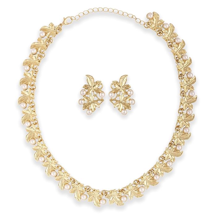 Shining Diva Fashion Latest Stylish Design Fancy Necklace Jewellery Set for Women