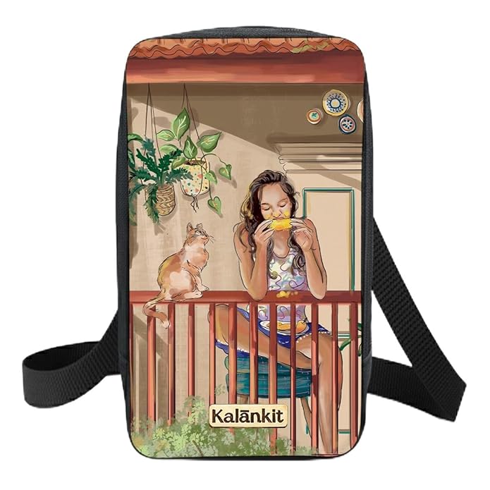 Kalankit Mini Cell Phone Purses with Crossbody Adjustible Strap For Women & Girls | Stylish Vegan Leather Phone Wallet Shoulder Bag | Casual Mobile Sling Bag