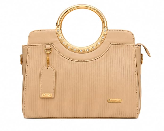 Women's Premium Leather Handbag for Women |Office Tote Bag with Detachable Sling Strap | Large Shoulder Purse | Elegant Top Handle Satchel | Ladies Handbag for Office, College & Party