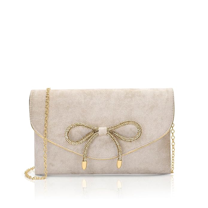 Lavie Women's Eira Bow Crush Envelope Clutch | Ladies Purse | Gift For Women