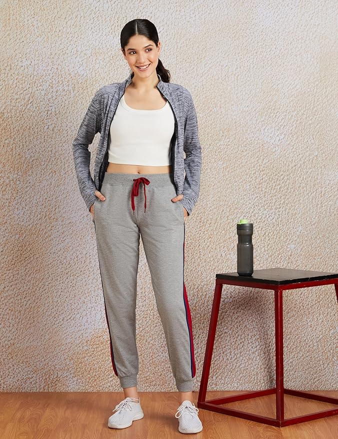 Amazon Brand - Symbol Women Ankle Lenght Regular Fit All-Season Jogger Track Pant (Available in Plus Sizes)