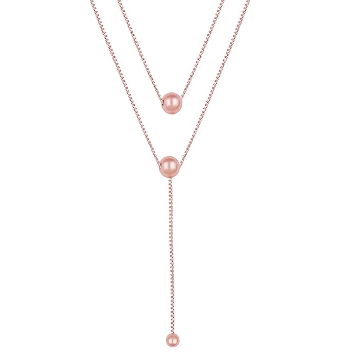GIVA 925 Silver Rose Gold 18k Gold Plated Necklace | Gifts for Women & Girls