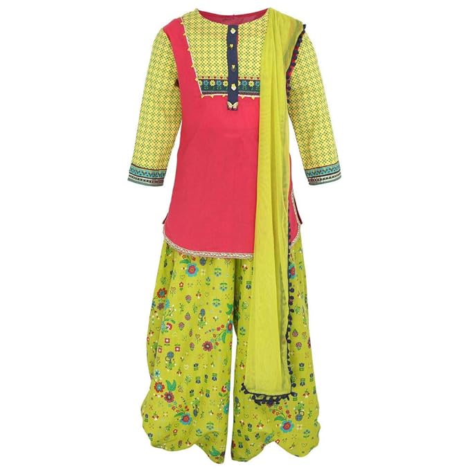 BIBA Girls Salwar Suit Set