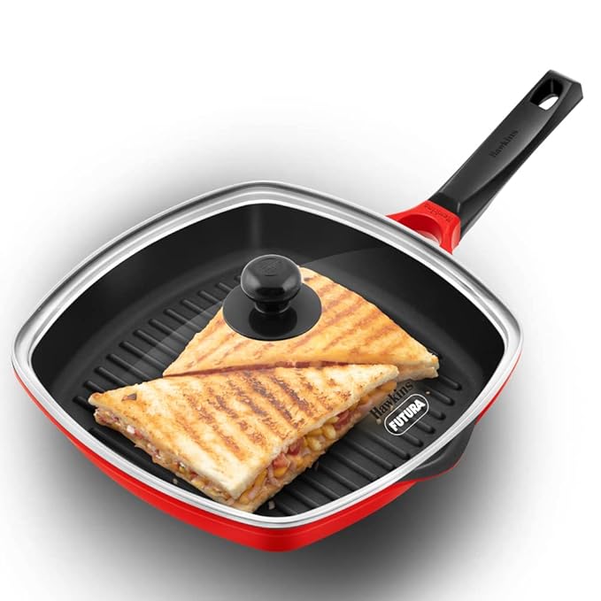Hawkins 30 cm Grill Pan with Glass Lid, (DCGP30G)