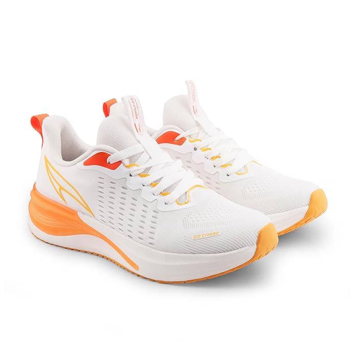 ASIAN QUANTUM-57 Men’s Stylish Running Shoes with Breathable Knit Upper, TPU Side Support, Memory Foam Cushioning & High-Grip Sole | Lightweight Sports Shoes for Running, Training