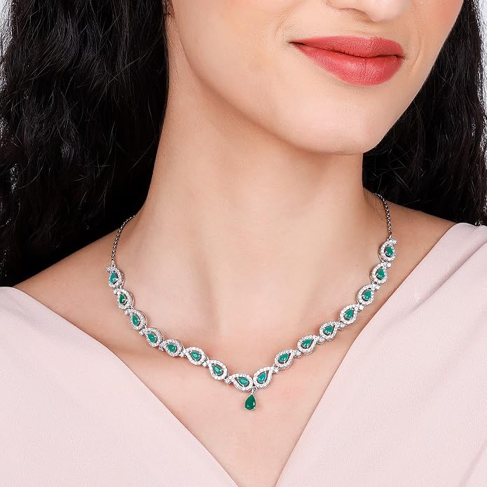 GIVA 925 Silver Mango Leaf Necklace | Gifts for Girlfriend,Pendant to Gift Women & Girls | With Certificate of Authenticity and 925 Stamp | 6 Months Warranty*