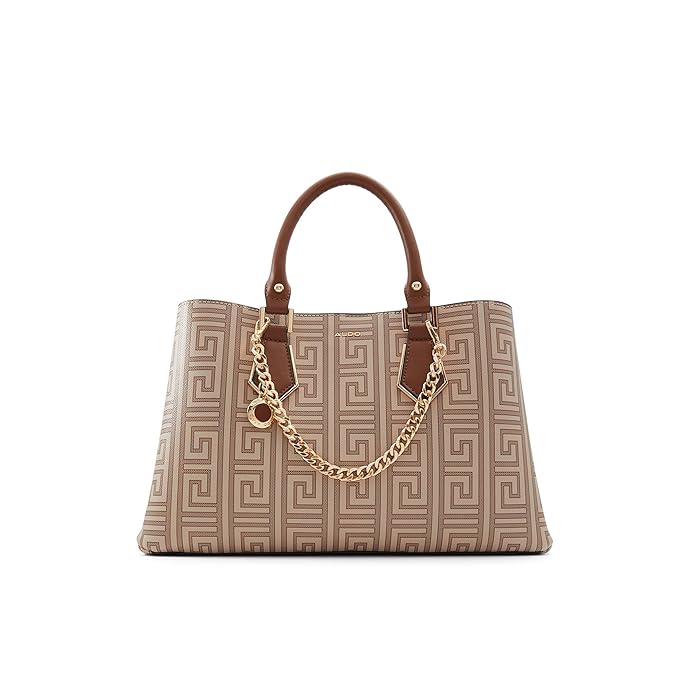 Aldo Women's Monogram Satchel,brown