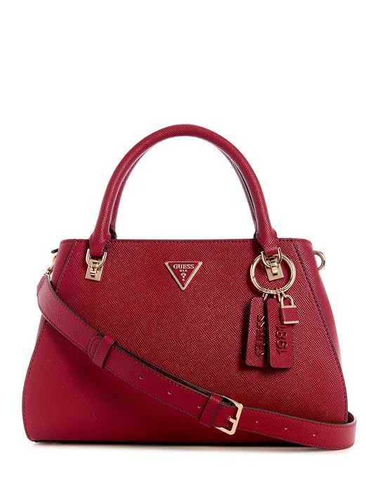 GUESS Garnet Textured Noelle Luxury Satchel Bag