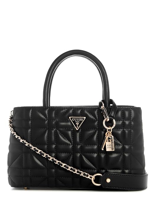 Guess Women's Quilted Satchel| Ladies Purse Handbags | Gift For Ladies