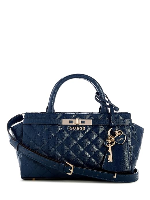 GUESS Midnight Quilted Idra Small Satchel Bag