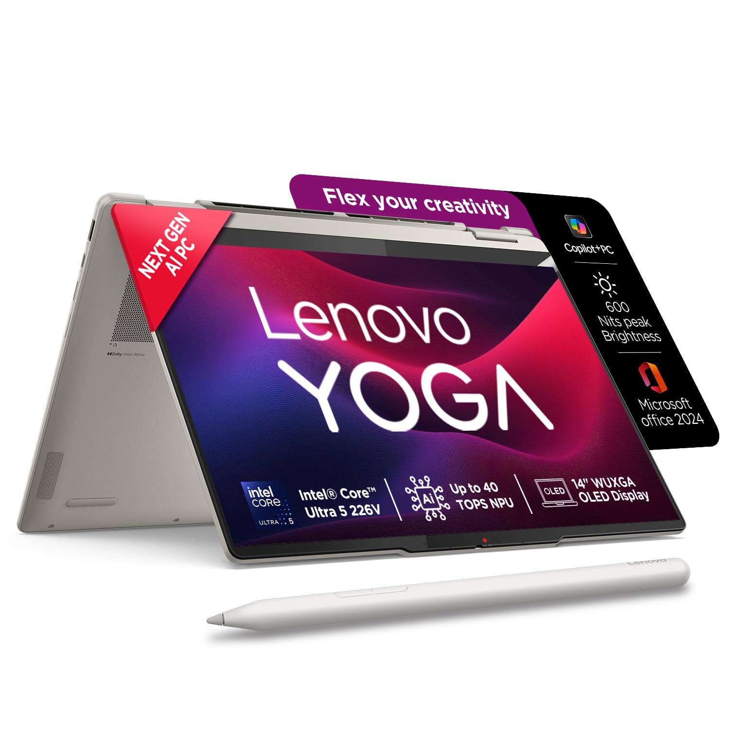 Lenovo V14 Intel Core i3 13th Gen 14" FHD (1920x1080) Antiglare 250 Nits Thin and Light Laptop (16GB RAM/512GB SSD/Windows 11 Home/Office Home 2024/Iron Grey/1.43 kg), 83A0A0PCIN