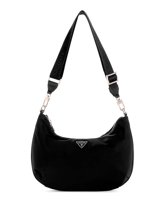 GUESS Women Black Solid Strap Handle Shoulder Bag