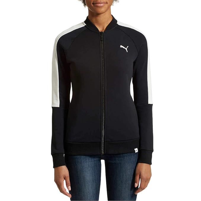 Puma Women Polycotton French Terry Crew Neck Jacket