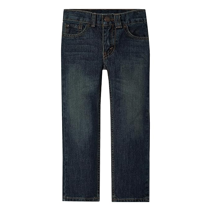 Levi's Boys' 505 Regular Fit Jeans,Roadie, 5