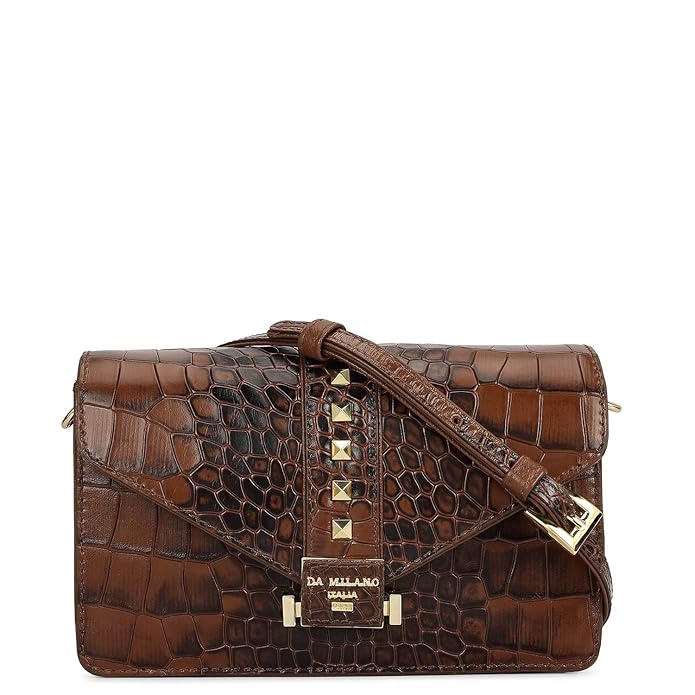 Da Milano Leather Shoulder Bag for Women (00373OL)