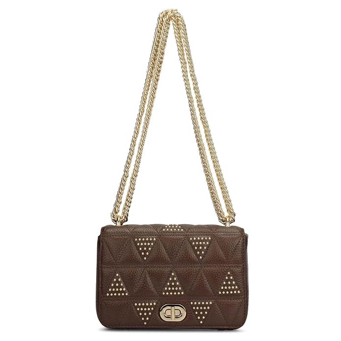 Da Milano Leather Shoulder Bag for Women - Brown (00378OL)