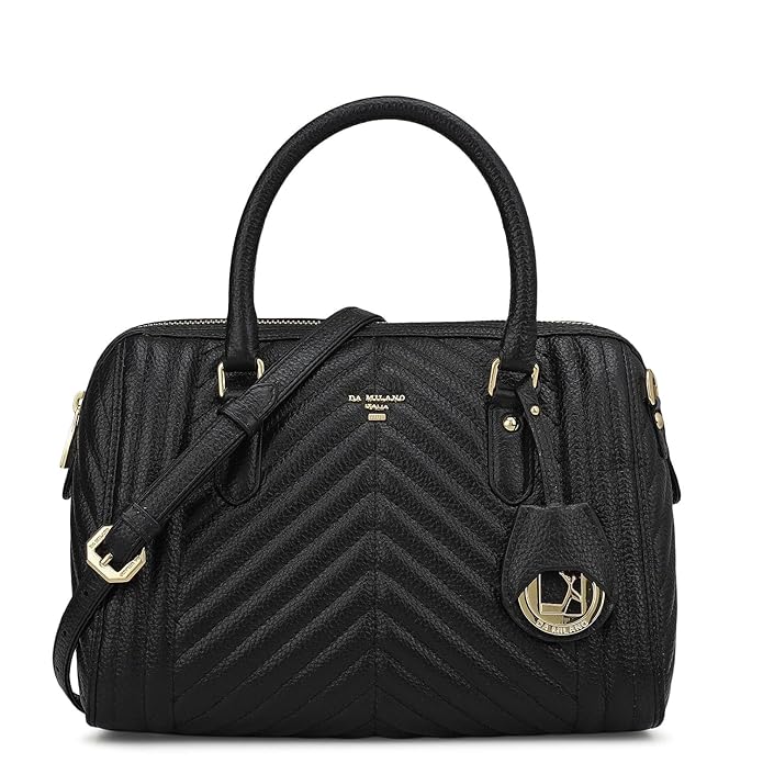 Da Milano Leather Satchel for Women (4459A-OL)