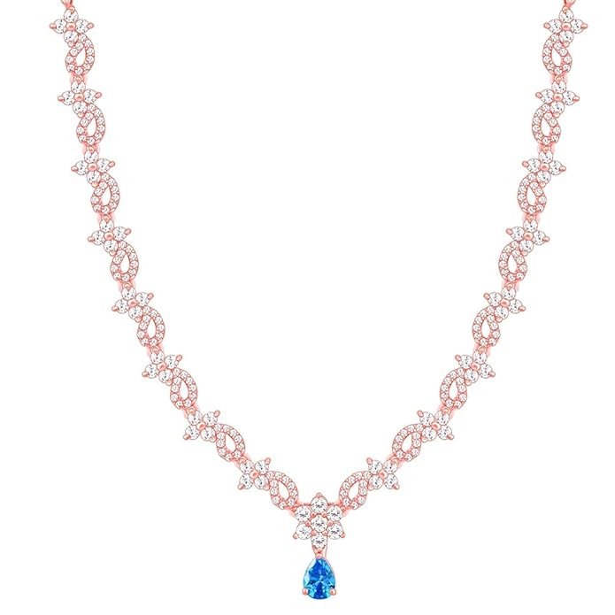 GIVA 925 Silver Classic Romance Necklace and Earrings Set | Gifts for Women and Girls | With Certificate of Authenticity and 925 Stamp | 6 Months Warranty*