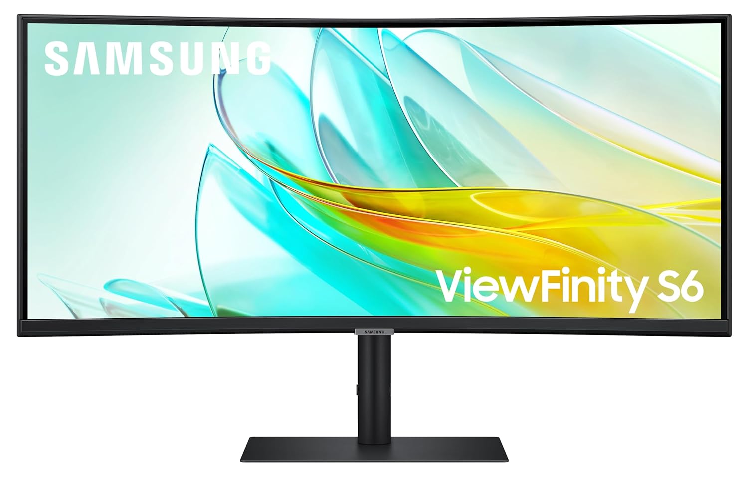 Samsung 34" (86.4cm) ViewFinity S6 Curved Monitor|Ultrawide WQHD 3440 X 1440|100hz|Type-C 90W|SRGB 115%|LAN Port|KVM Switch|350nits|Speakers|PIP|PBP|HDR10|HAS Swivel|LS34C650UAWXXL|Black