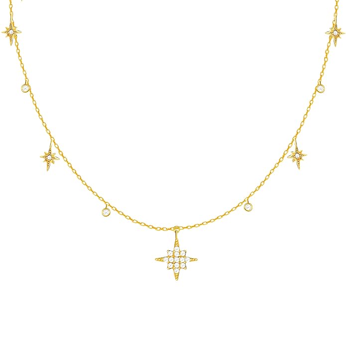 GIVA 925 Silver Rose Gold 18k Gold Plated Necklace | Gifts for Women & Girls