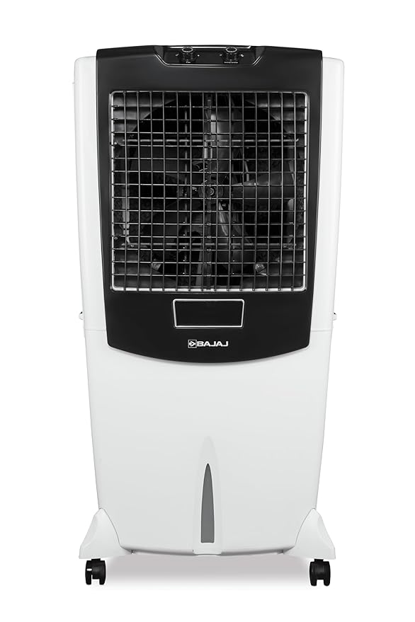 Bajaj DMH 115L Desert Air Cooler for Home|For Larger Room|Anti-Bacterial Honeycomb Cooling Pads|Inverter Compatible|Ice Chamber|90-Ft Air Throw|3-Speed|1 Year Product Warranty|White