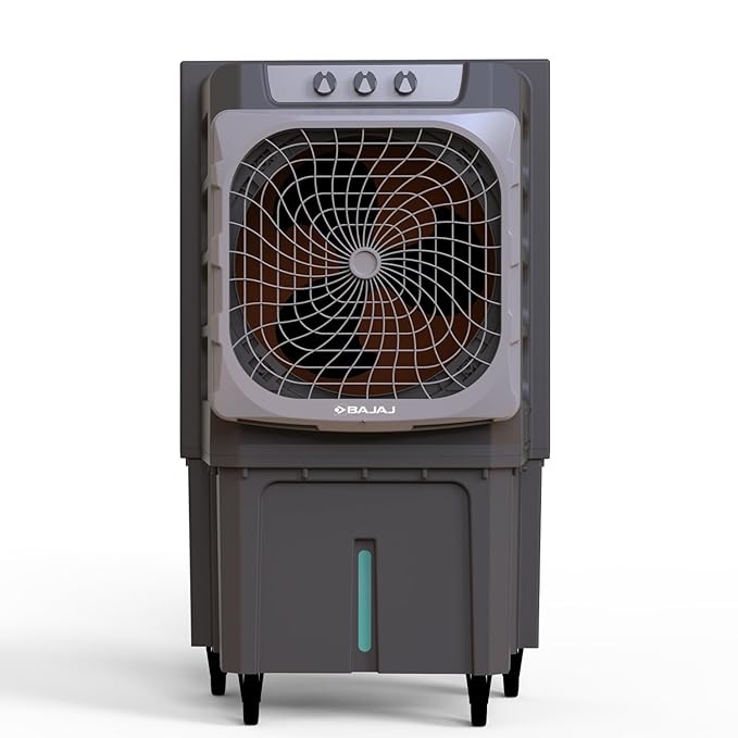 Bajaj XForce 135L Semi-Commercial Desert Air Cooler For Home|Honeycomb Cooling Pads (80mm thickness)|Aluminium Fan Blade|100Ft Air throw|3-Speed Control| 1 Year Product Warranty|
