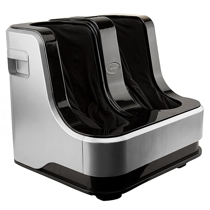 Lifelong Calf, Foot and Leg Massager Machine for Home - Pain Relief Massage for Legs - Heat + 4 Vibration Motors - Rolling, Kneading, and Shiatsu - Improve Blood Circulation, 80W (LLM100)